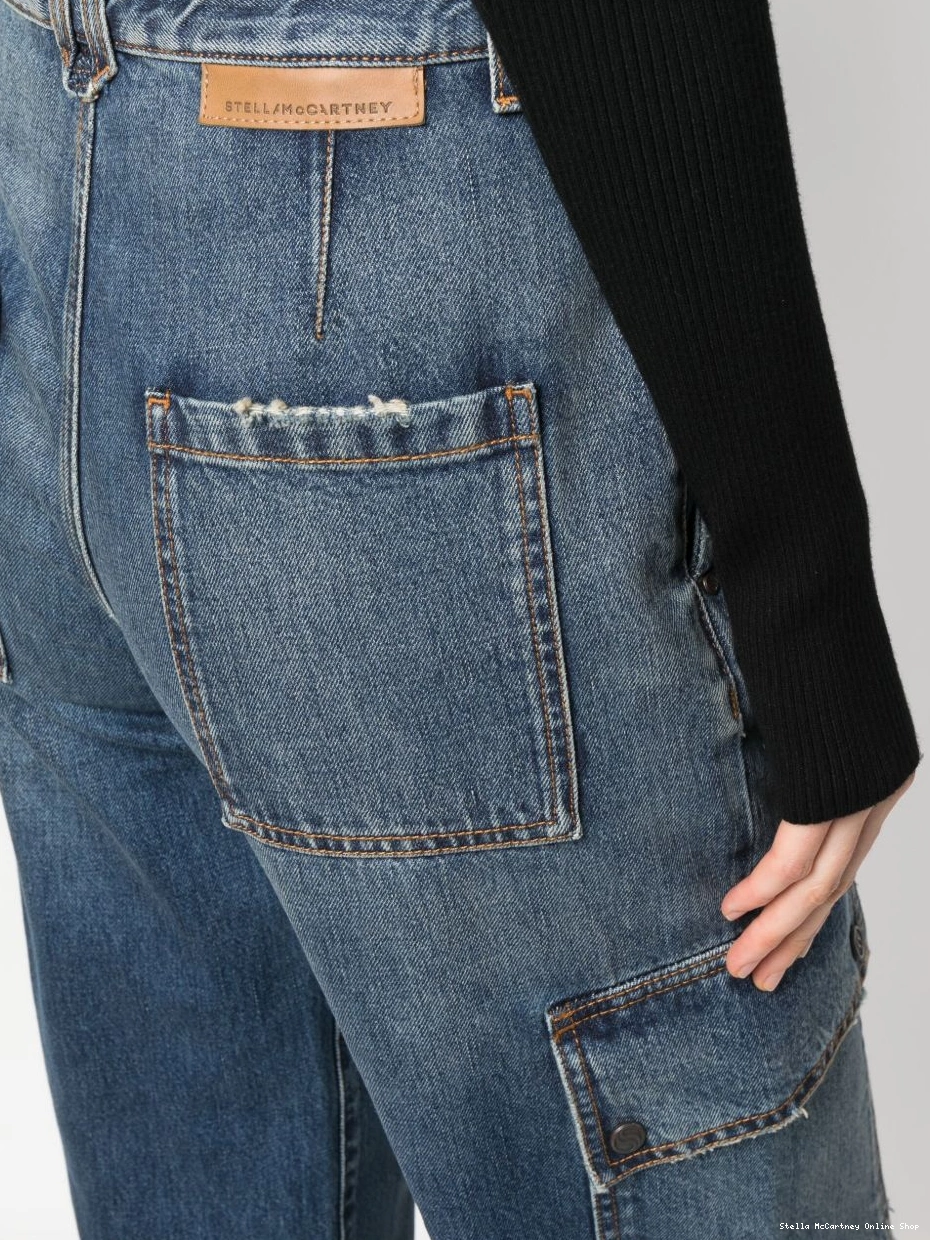 Affordable cargo-pockets McCartney straight-leg jeans Women Stella 0731